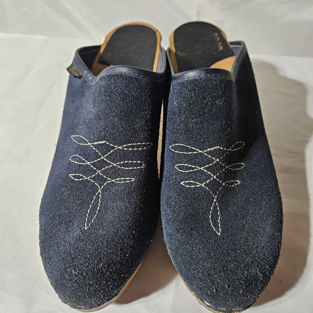 Sven Midnight Blue Suede Slip-Ons